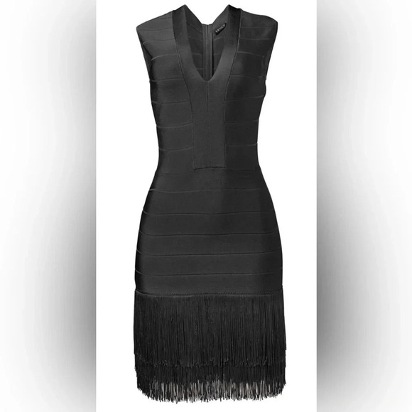 VENUS Black Bandage Fringe dress size 10 - Picture 14 of 14